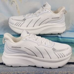 Jackshibo Wide Toe Box Sneakers Athletic Black Running Shoes Mens 10.5 EU44.5